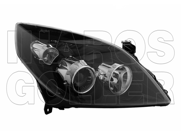 FSZ H1/H7 jobb fekete házas...
